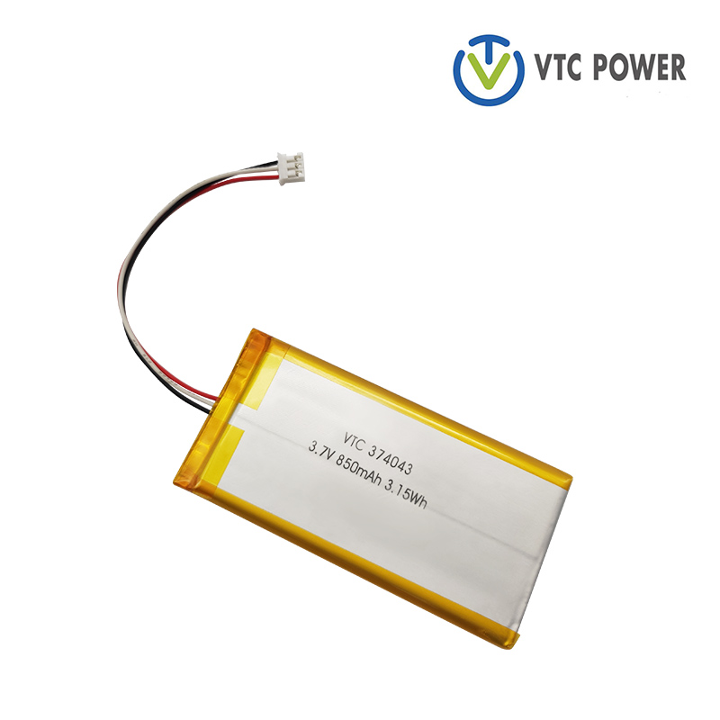 3,7 V 850 mAh Lithium-Polymer-Akku